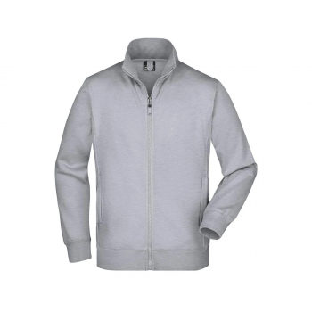 Sweatjacke Unisex Graumeliert