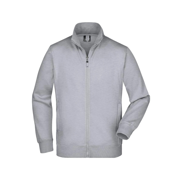 Sweatjacke Unisex Graumeliert